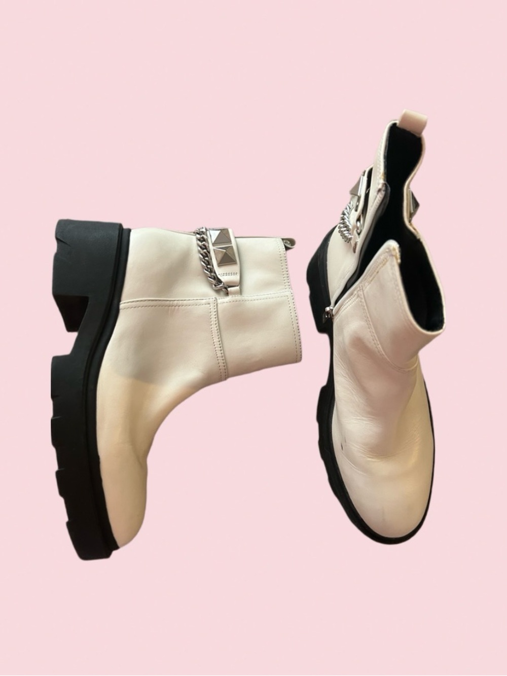 Marc fisher white boots